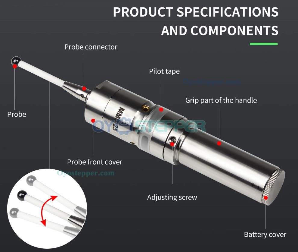 MMP25 3D Edge Finder Touch Probe Trigger with Ceramic Probe Accuracy 0.001mm